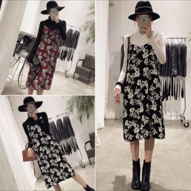 Dress with inner top shop