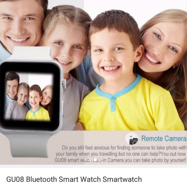 GU08 Bluetooth SMART WATCH Mobile Phones Gadgets Wearables Smart Watches on Carousell