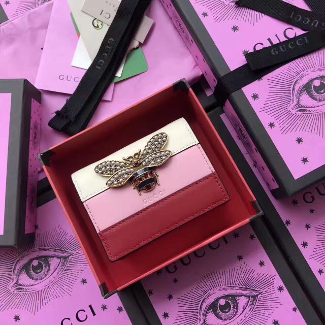 gucci bee wallet womens