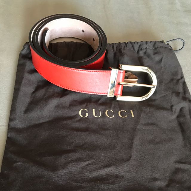 Red gucci new arrivals belt