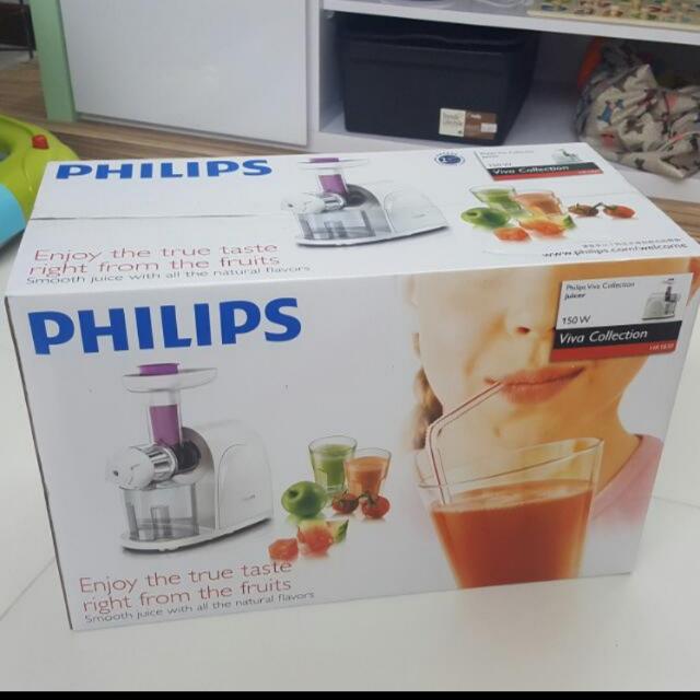 Philips Slow Juicer HR1830, TV & Home Appliances on Carousell