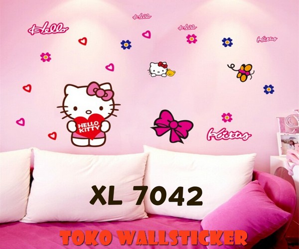 Fantastis 10 Wallpaper Dinding Kamar  Hello  Kitty  Pink 