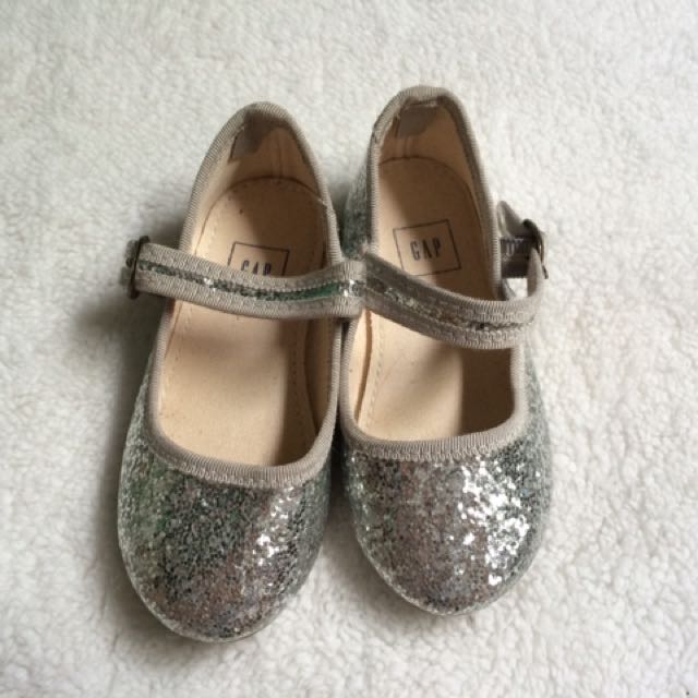 gap glitter ballet flats