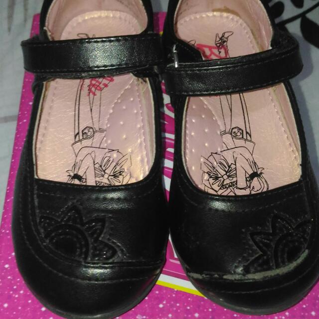 Barbie Black School Shoes, Babies 