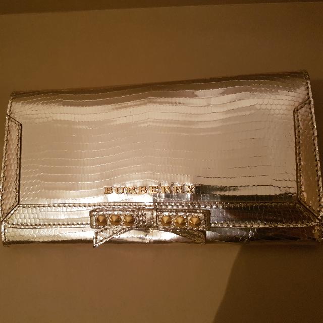burberry wallet gold