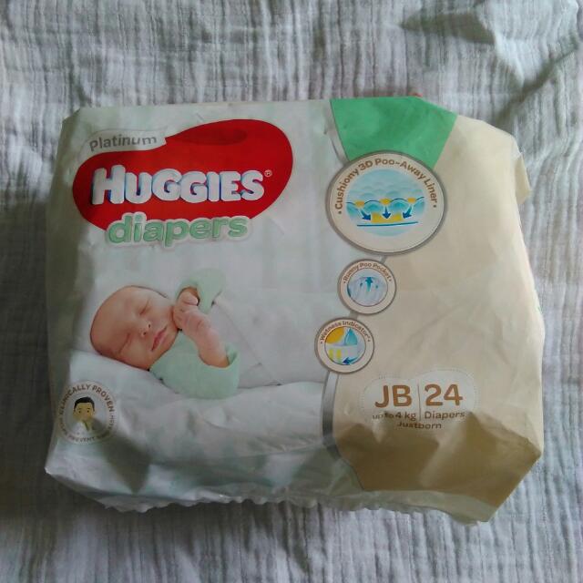 Huggies Just born Diapers (Half Pack), Babies & Kids, Babies & Kids