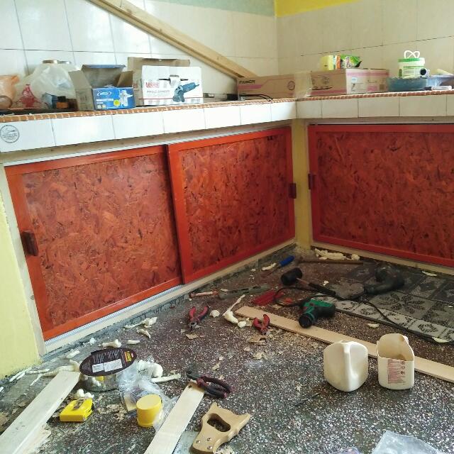 Osb Wood Sliding Door Cabinet Home Furniture Furniture On Carousell