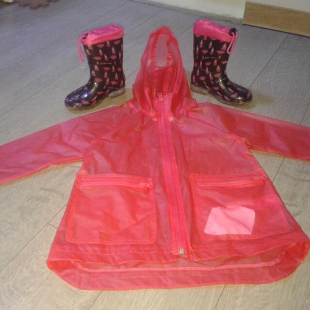 zara girls rain coat