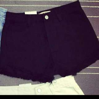 Plus Sized 5XL Black Denim Shorts
