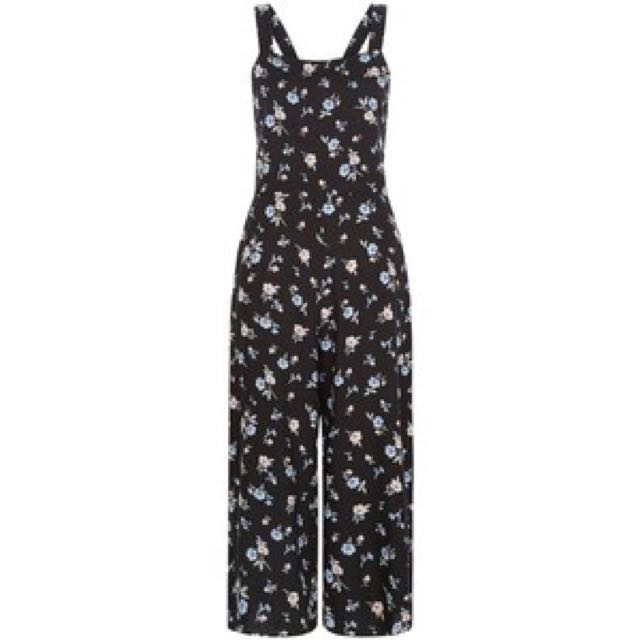 new look black and white jumpsuit
