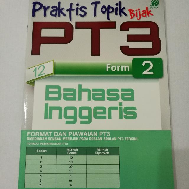 Buku Latihan Praktis Topik Bijak Pt3 Bahasa Inggeris Form 2 Textbooks On Carousell