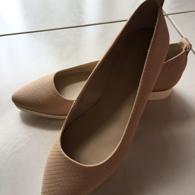 calvin klein nude shoes
