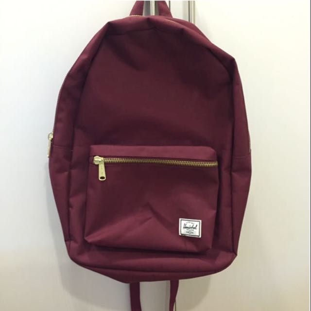 Herschel Backpack 15" (Maroon), Men's Fashion, Bags, Backpacks on Carousell