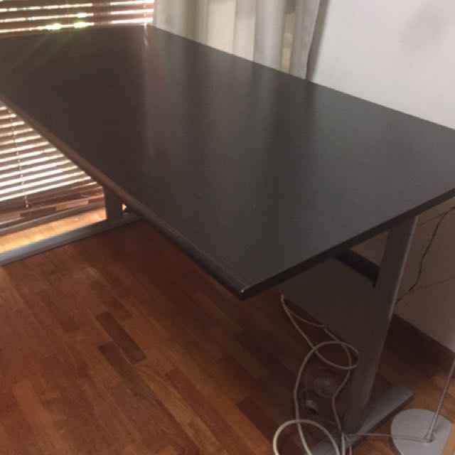 IKEA Fredrik Desk in Black and grey, Furniture & Home Living, Furniture