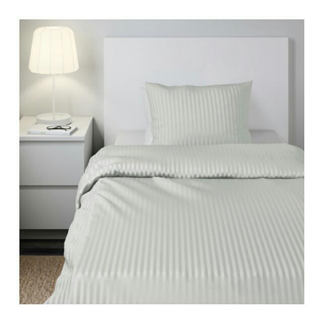 Ikea Bjornloka Queen Size Quilt Cover And 4 Pillowcases Furniture