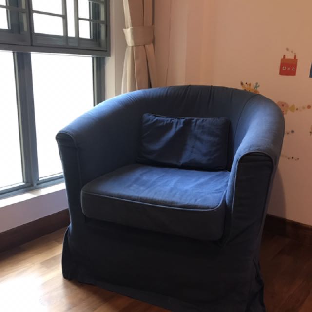 Ikea Tullsta Armchair With Removeable Blue Cover Furniture Tables Chairs On Carousell
