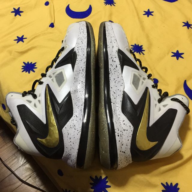 lebron x elite white gold