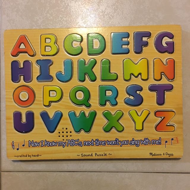 alphabet sound puzzle melissa and doug
