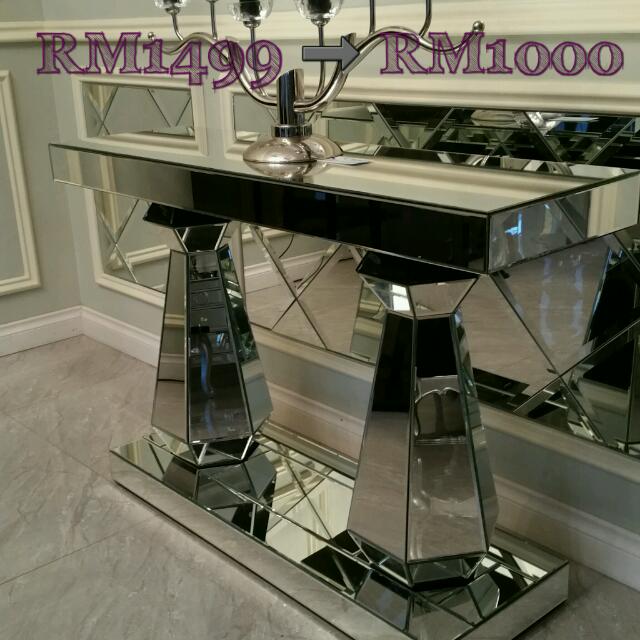 Glass console top table ssf