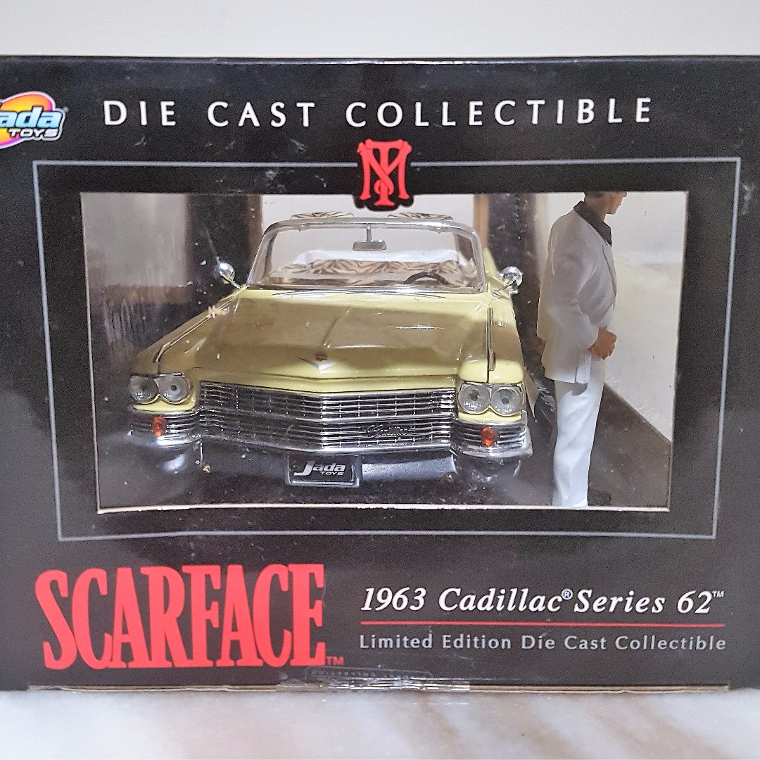 scarface 1963 cadillac series 62 limited edition diecast collectible