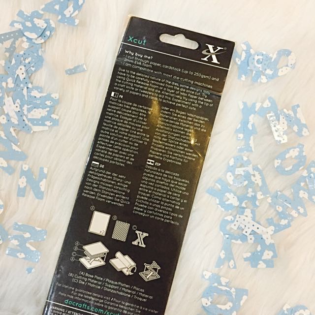 Xcut Mini-Stanzbuchstaben Set – 9-teilig Mit J, K, L, M, N, O, %, Q, R | Präzisions-Stanzformen Aus Stahl