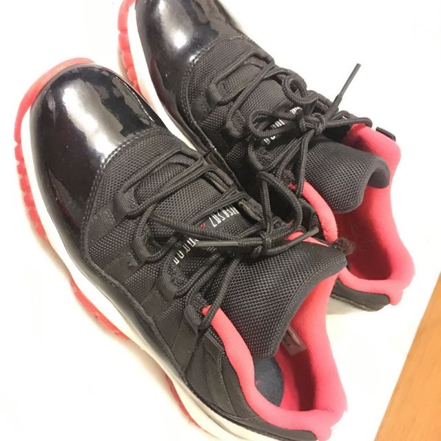 Air Jordan 11 Retro Low Black Varsity Red White Women Men Gs Girls