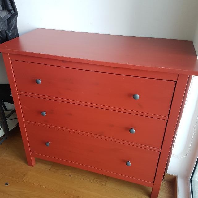 Chest Of Drawers Hemnes IKEA Chest Of 3 Drawers, Furniture & Home