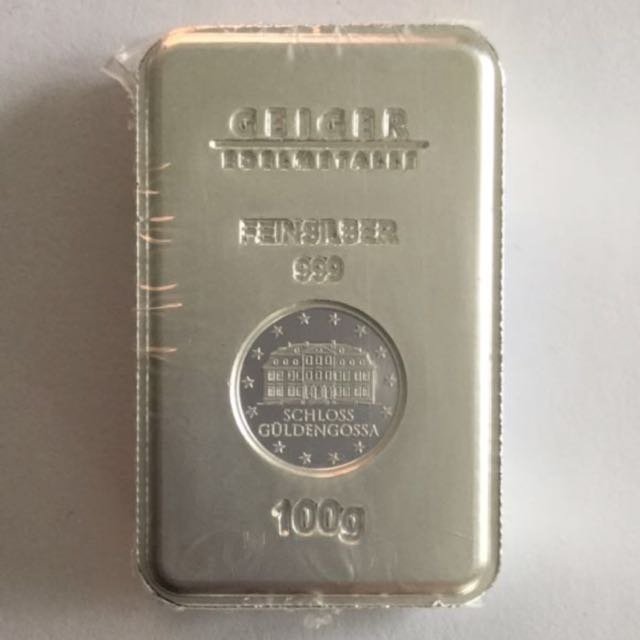 GERMANY 100grams SILVER BULLION "Security Line" Guldengossa Castle