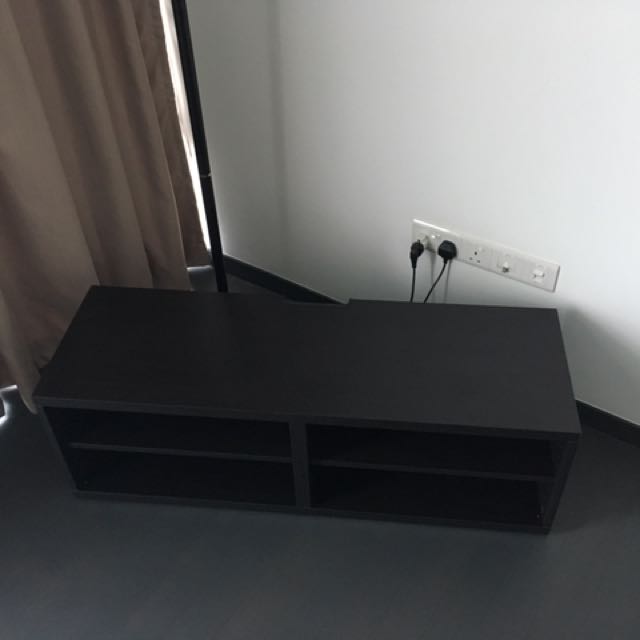 Ikea Besta Tv Bench 120x40x38cm Black Brown On Carousell