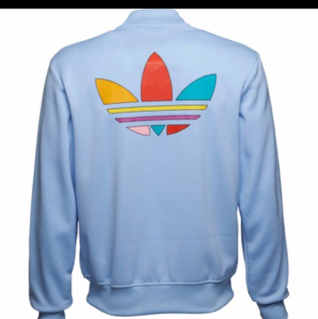 Adidas pharrell williams jacket blue on sale