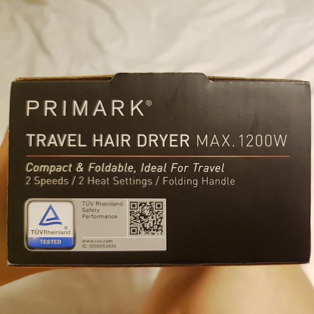 Primark Travel Hair Dryer 1200W, Beauty & Personal Care, Hair on Carousell