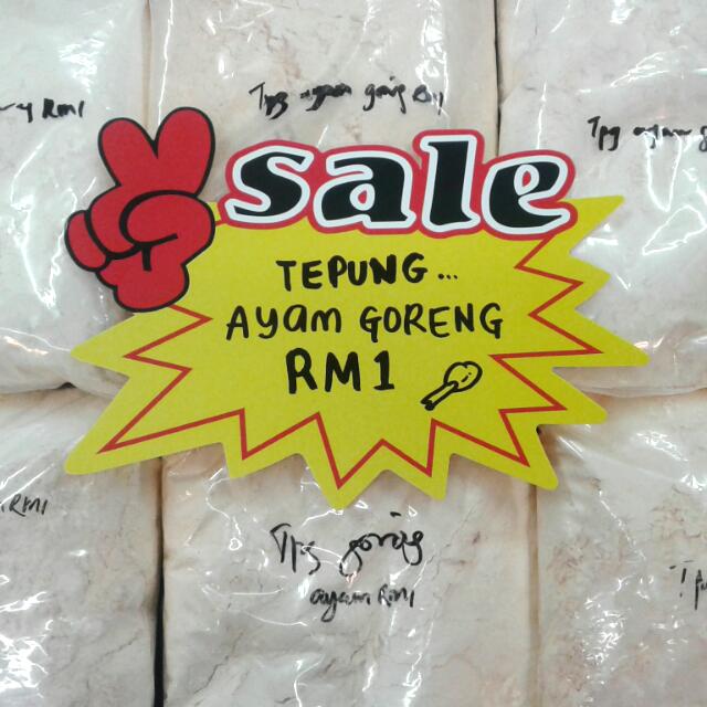 Tepung Ayam Goreng Rm1 Food Drinks Baked Goods On Carousell