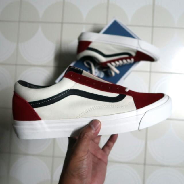 vans vault og old skool lx red dahlia