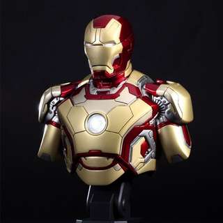 iron man mark 42 1/4 bust by hot toys