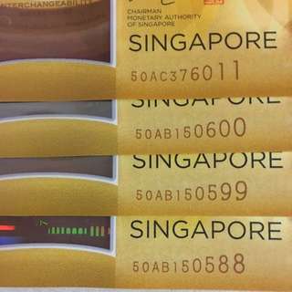 📣50AA 🇸🇬SG CIA $50 Dollars