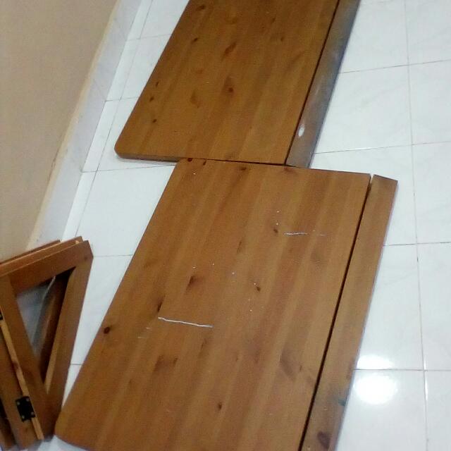 2 Foldable Table Ikea Norbo Wall Mounted Home Furniture Photo