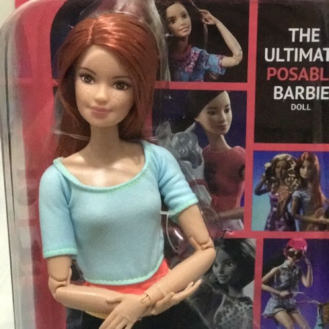 red hair made to move barbie