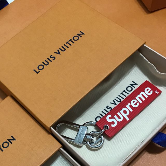 Lv x Supreme Keychain, Luxury, Accessories on Carousell