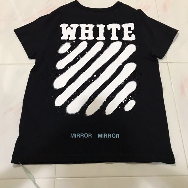 Off White Diag Spray T Shirt Men s Fashion Tops Sets Tshirts Polo Shirts on Carousell