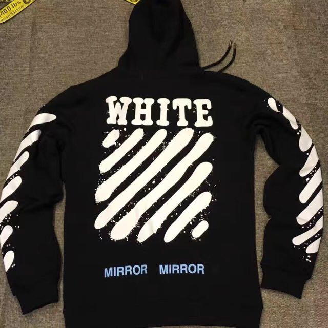 Off-White Diagonal Spray Stripes Hoodie 2017 Virgil Abloh Collection 1:1  Highest Quality Guaranteed