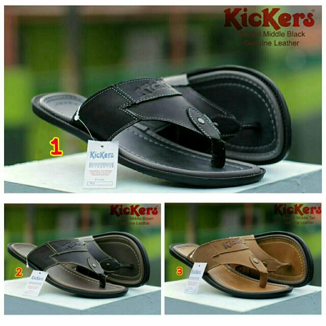 Sandal Sendal Kickers Pria Terbaru 2017 Murah Branded Trend Fesyen Pria Sepatu Sandal Di Carousell