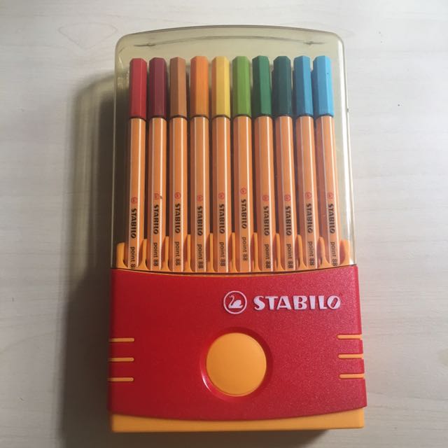Stabilo Point 88 Fineliner Set 20 Pcs Books Stationery Stationery On Carousell