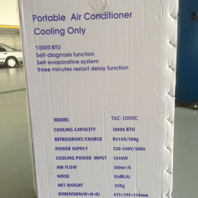 Tecno TAC100RC Portable Air Conditioning, TV & Home Appliances, Air