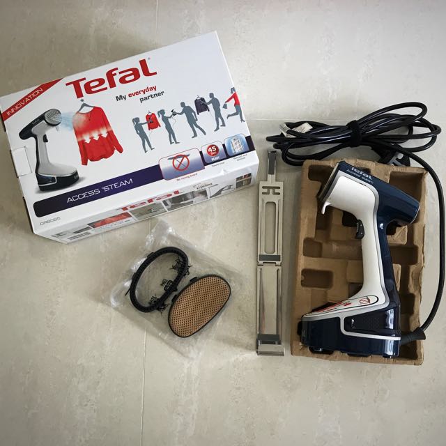 Tefal Dr 8085 Garment Steamer Portable No Ironing Board Needed Furniture Others On Carousell