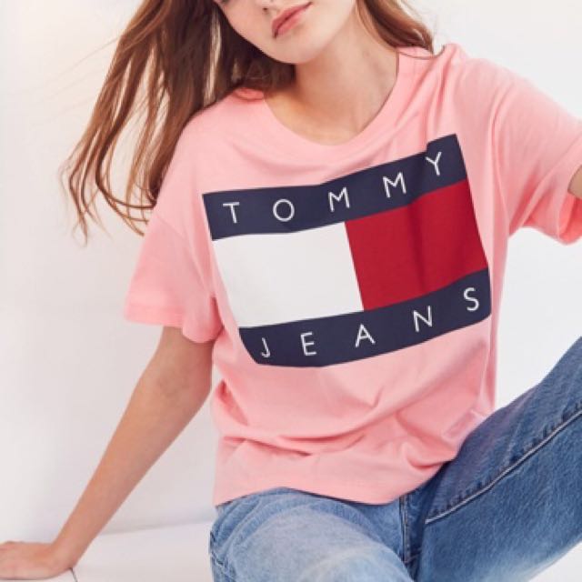 tommy hilfiger 90s t shirt women's