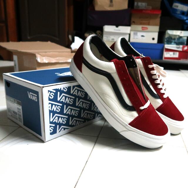 vans old skool lx red dahlia