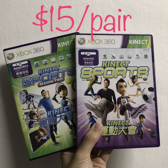 XBOX 360 Kinect Sports (Season 1 and 2), Video Gaming, Video Games