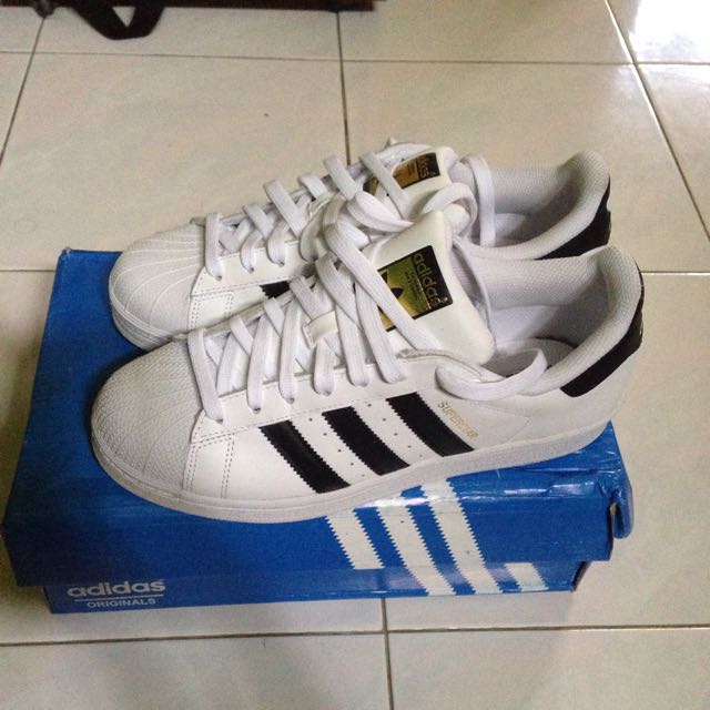 Harga adidas superstar white black ori online