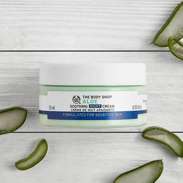 body shop night cream for sensitive skin
