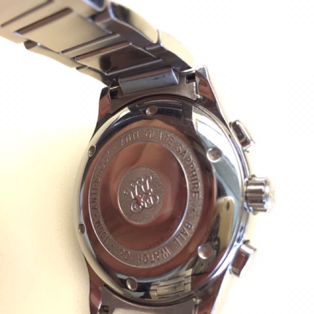Ball CM1011C Railroader Chronograph Quartz, 名牌, 手錶 Carousell